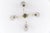Mid-Century Modern Four-Armed Brass and Glass Lamp, 1950s For Sale - Image 10 of 13