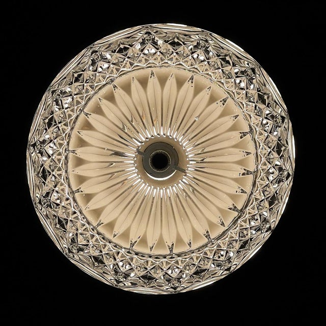 Metal Mid-Century Modern Italian Glass Pendant Lamp, 1960s For Sale - Image 7 of 18