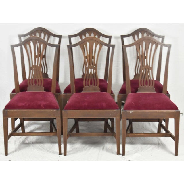 Potthast Bros. Mahogany Chippendale Style Dining Chairs With Inlays - Set of 6 For Sale - Image 13 of 13