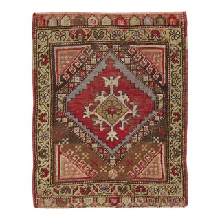 Galerie Shabab Collection Early 20th Century Turkish Anatolian Throw Rug For Sale