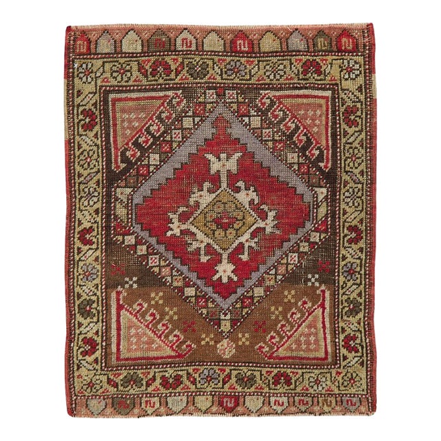 Galerie Shabab Collection Early 20th Century Turkish Anatolian Throw Rug For Sale