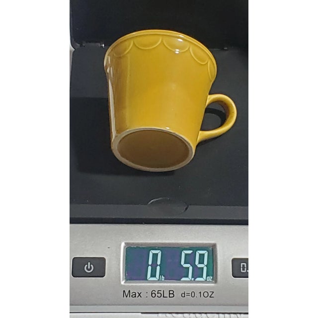 1960s Vintage Homer Laughlin Castilian Coventry Golden Harvest Coffee Tea Mug Cup For Sale - Image 5 of 6