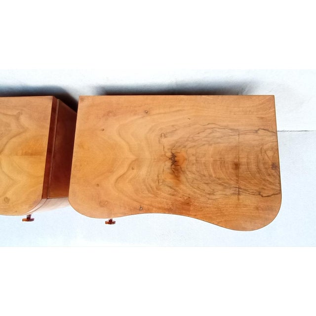 1950s Bedside Tables by Jindrich Halabala for Up Závody, 1950s, Set of 2 For Sale - Image 5 of 18