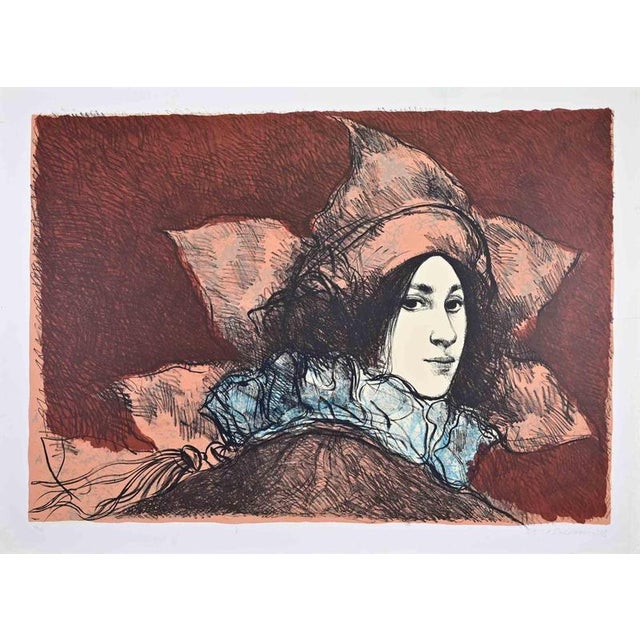 Lithograph realized in 1980s. Hand signed and numbered in pencil. Edition of 99. Very good condition. This piece is...