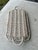 Shabby Chic Vintage Boho White Wicker Mirrored Vanity Tray & Wall Mirror For Sale - Image 3 of 3