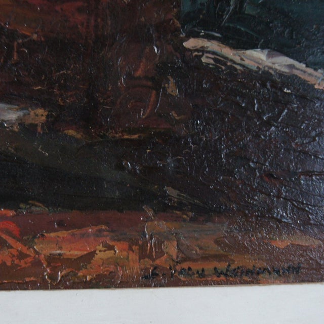 Modern E. Weinmann, Pont Neuf, 20th Century, Oil Painting, Framed For Sale - Image 3 of 6