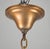 Antique Schoolhouse White Milk Glass Brass Chain Pendant Light For Sale - Image 6 of 7