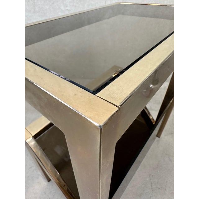 Metal Vintage Side Table from Belgo Chrome, 1970s For Sale - Image 7 of 13