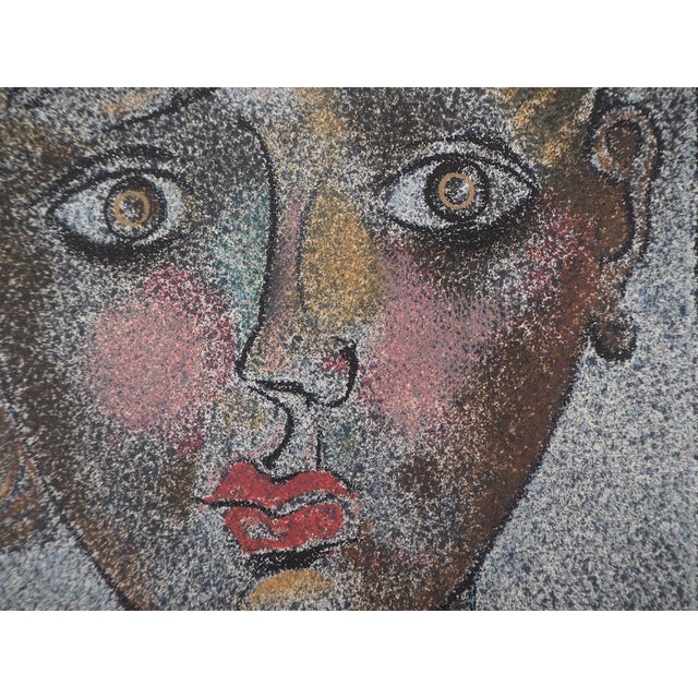 Franco Gentilini, Portrait de femme, 1978, Original Lithograph For Sale - Image 4 of 6