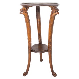French Beech & Chestnut Side Table, 19th Century For Sale