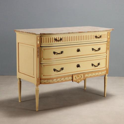 Neoclassical Style Lacquered Chest of Drawers For Sale - Image 13 of 13