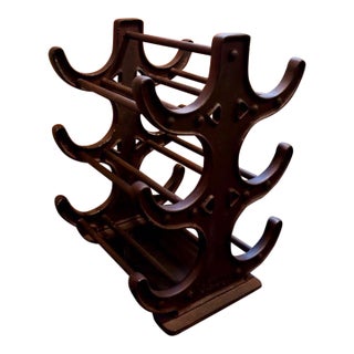 Vintage Heavy Metal Wine Rack From Retired Restoration Hardware Collection For Sale