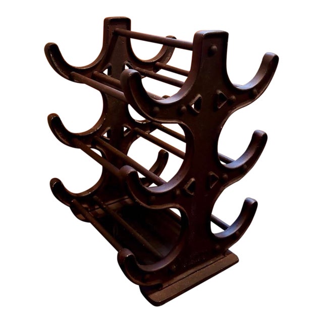 Vintage Heavy Metal Wine Rack From Retired Restoration Hardware Collection For Sale