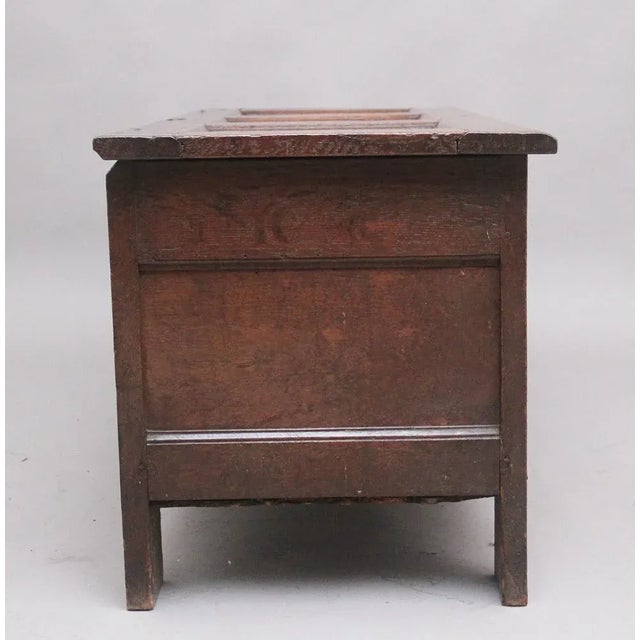 Wood 17th Century Carved Oak Coffer, 1680s For Sale - Image 7 of 13