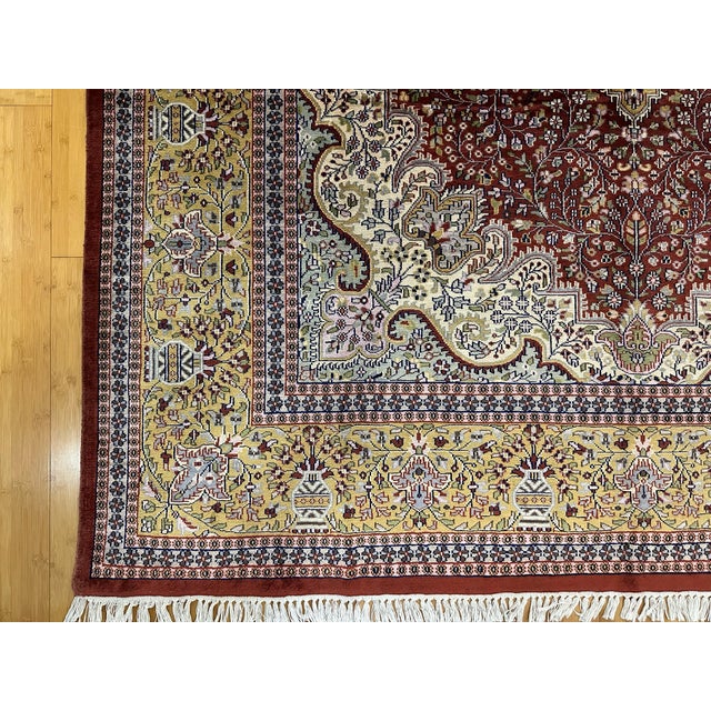 2000 - 2009 Tebriz Persian Oriental Handmade Rug For Sale - Image 5 of 9