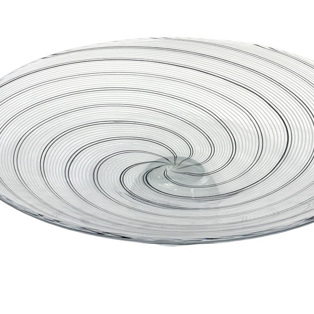 Global Views Spiral Stripe Palace Footed Bowl For Sale - Image 4 of 5