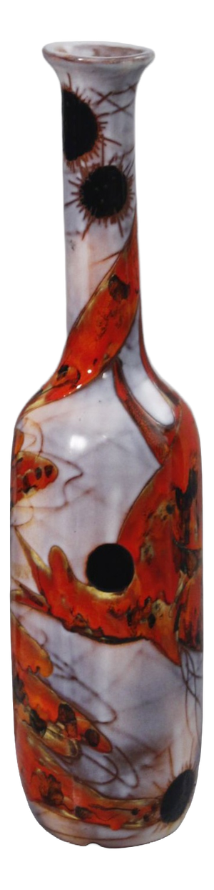 Large Vintage French Ceramic Lamp Base by Kurt & Monique Brunner for Vallauris, 1960s