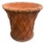 Vintage Faux-Bois Basketweave Terracotta Planter For Sale