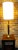 Vintage 1960’s Mid-Century Modern Danish Teak Drum Shade Table Lamp With Brass Accents For Sale - Image 4 of 8