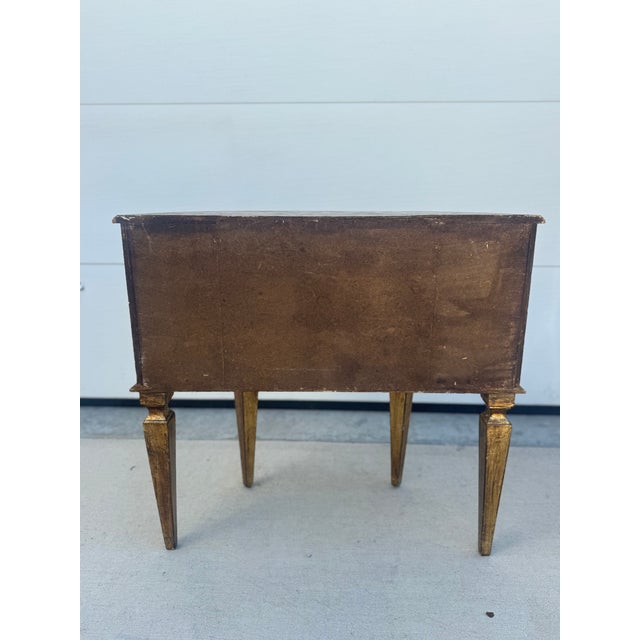 Italian Florentine Two Drawer Side Table/Nightstand For Sale In Philadelphia - Image 6 of 18