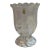 1970s Imperlux Bohemia Czechoslovakia Handcut Crystal Vase With Frosted Rose Etched For Sale