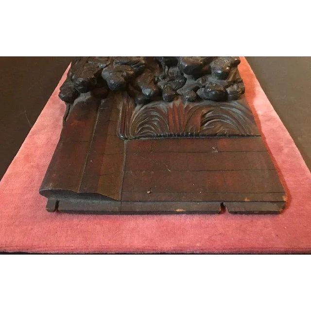 17th Century Antique Early Baroque Flemish Wood Carved Religious Figural Group Sculpture For Sale - Image 9 of 13