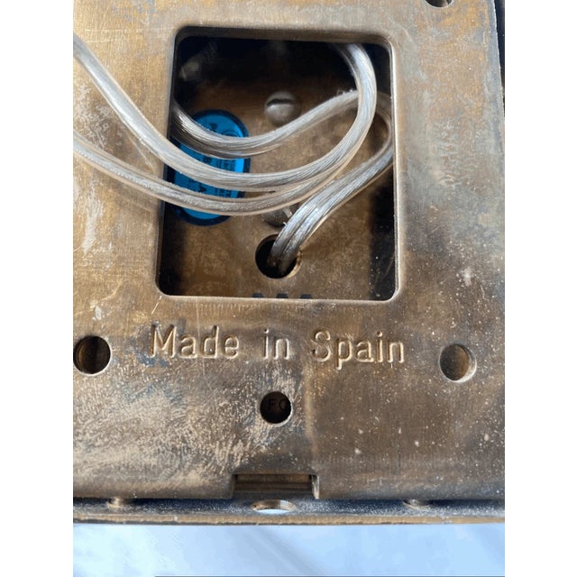 Mid 20th Century Vintage Hinson Lamps Spanish Brass Swing Arm Wall Mount Light For Sale - Image 5 of 8