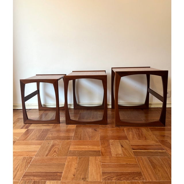 Teak Nesting Tables from G-Plan, 1960s, Set of 3 For Sale - Image 16 of 17