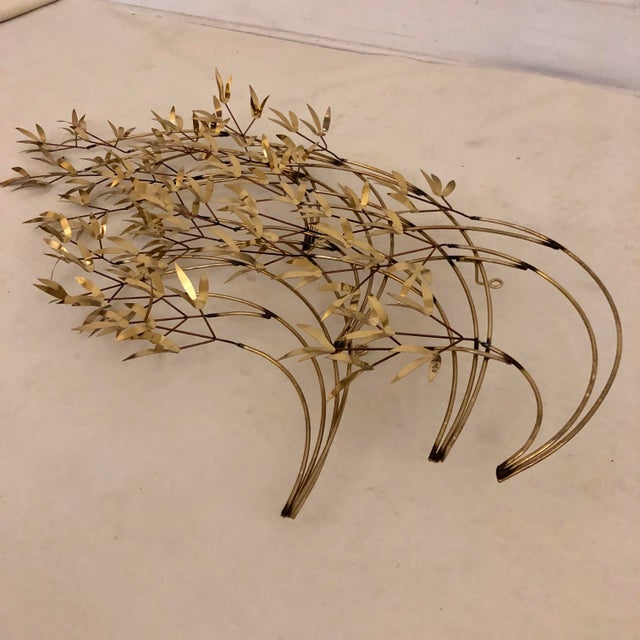 Signed C. Jere Brass “Willow Branch” Sculpture Chairish