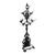 Vintage Cast Iron Hall Tree - Ornate Victorian Coat Rack For Sale