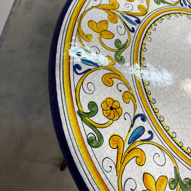 White Hand-Painted Outdoor Table, Italy, 1970s For Sale - Image 8 of 18