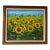70's Vintage Galit Sunflowers Field Landscape Painting For Sale