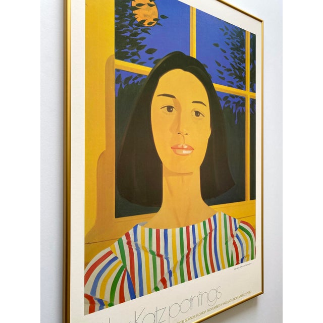 Alex Katz Vintage 1980 Pop Art Lithograph Print Framed