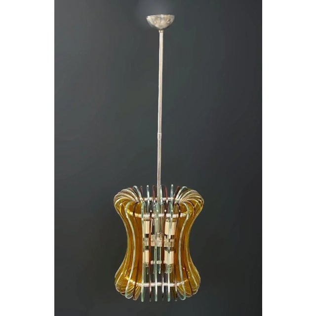 Veca 1960s Rare Midcentury Chandelier by Veca For Sale - Image 4 of 9