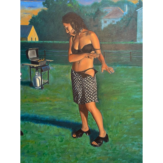 John Thornton noted Realist Pennsylvania Artist 1998 oil For Sale - Image 9 of 16