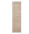 Nazmiyal Collection Cream and Tan Geometric Modern Runner Rug For Sale