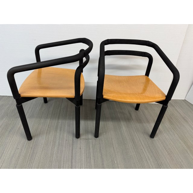 Brian Kane for Metropolitan Rubber Lounge Armchairs, Pair For Sale In San Francisco - Image 6 of 12