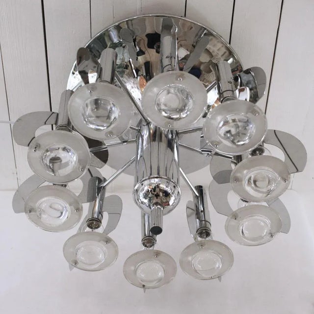1970s Ceiling Light by Gaetano Sciolari, 1970s For Sale - Image 5 of 9