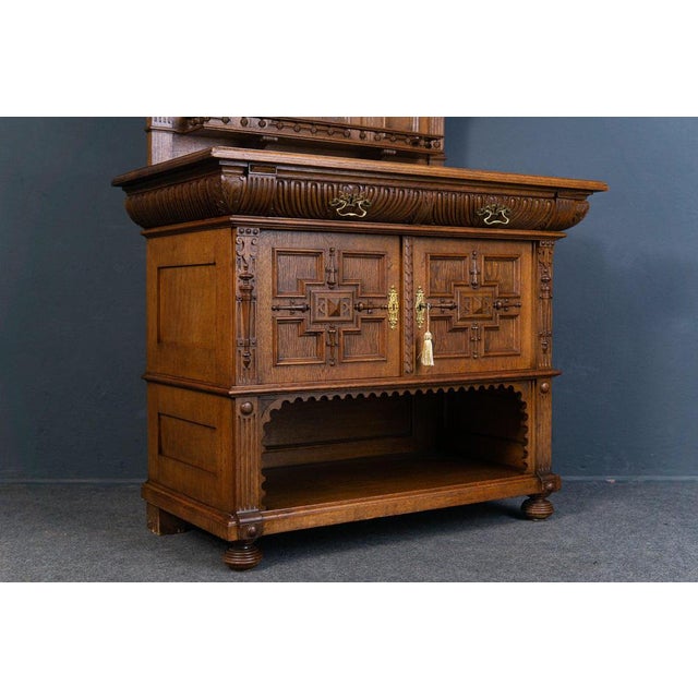 Wilhelminian Pine and Oak Buffet For Sale - Image 17 of 18