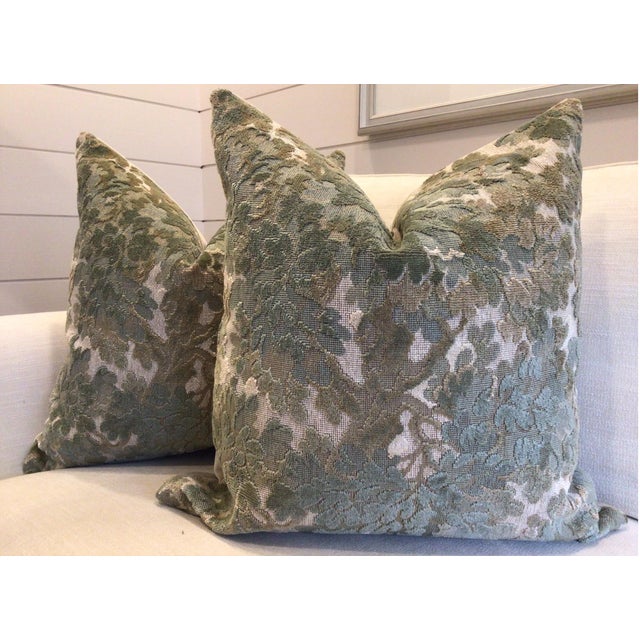 French Cowtan and Tout “Walden“ in Sage 16" Pillow - Single For Sale - Image 3 of 5