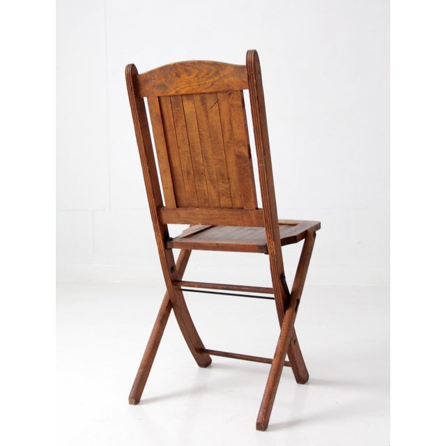 Antique Ioof Odd Fellows Wood Folding Chair For Sale - Image 11 of 17