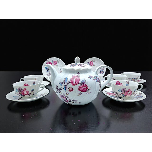 Jouy Tea Service from Bernardaud Limoges, 1980s, Set of 17 For Sale - Image 3 of 10
