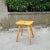 Pine Stool with Concave Seat and Pencil Legs, France, 1970s For Sale - Image 10 of 10