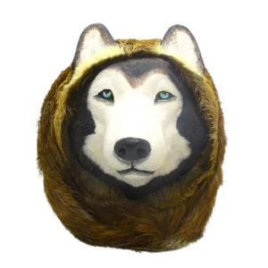 Vintage 1958 Lonnie H. Temple Alaskan Husky Sculpture Hand Made and Painted