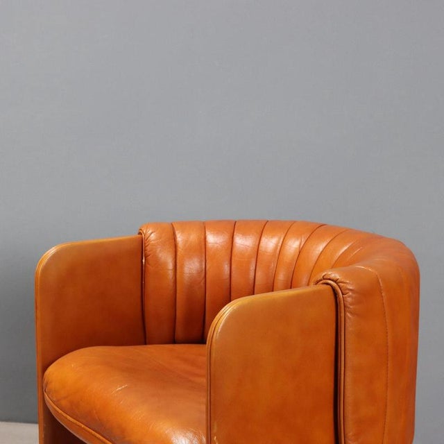 Dinette Armchairs in Leather from Alias, 1970s, Set of 2 For Sale - Image 5 of 11