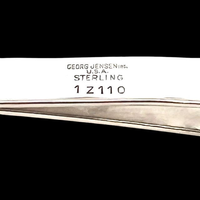 Silver 1990s Georg Jensen Estate Money Clip Tie Clip Silver For Sale - Image 8 of 12