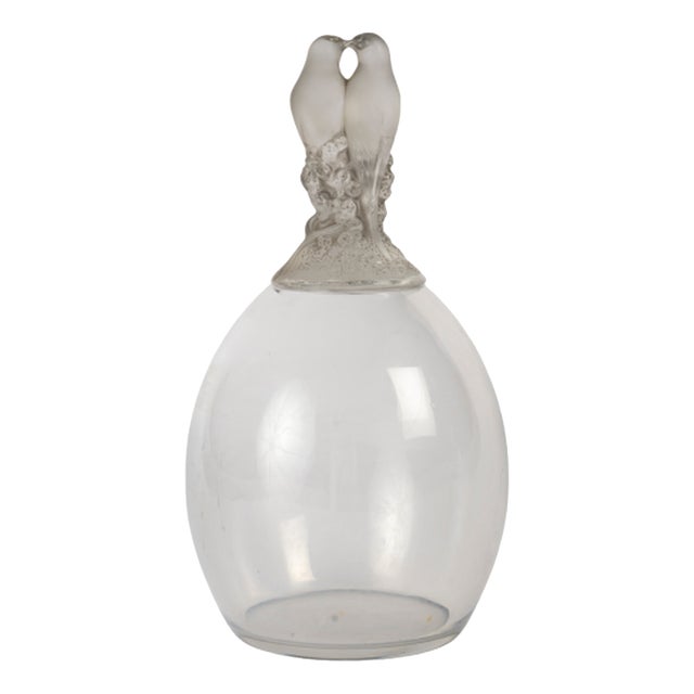 Vintage Tourterelles Vase by René Lalique, 1925 For Sale