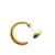 Gold Christian Dior Cannage Motif Huggie Earrings, Pair For Sale - Image 8 of 11