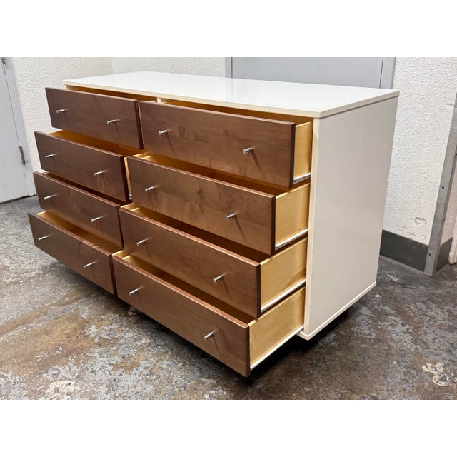 Room & Board Room & Board Moda White Eight Drawer Dresser For Sale - Image 4 of 12