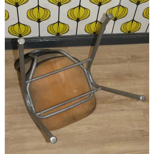 Industrial Style Chair with Metal Frame, 1960s For Sale - Image 5 of 10